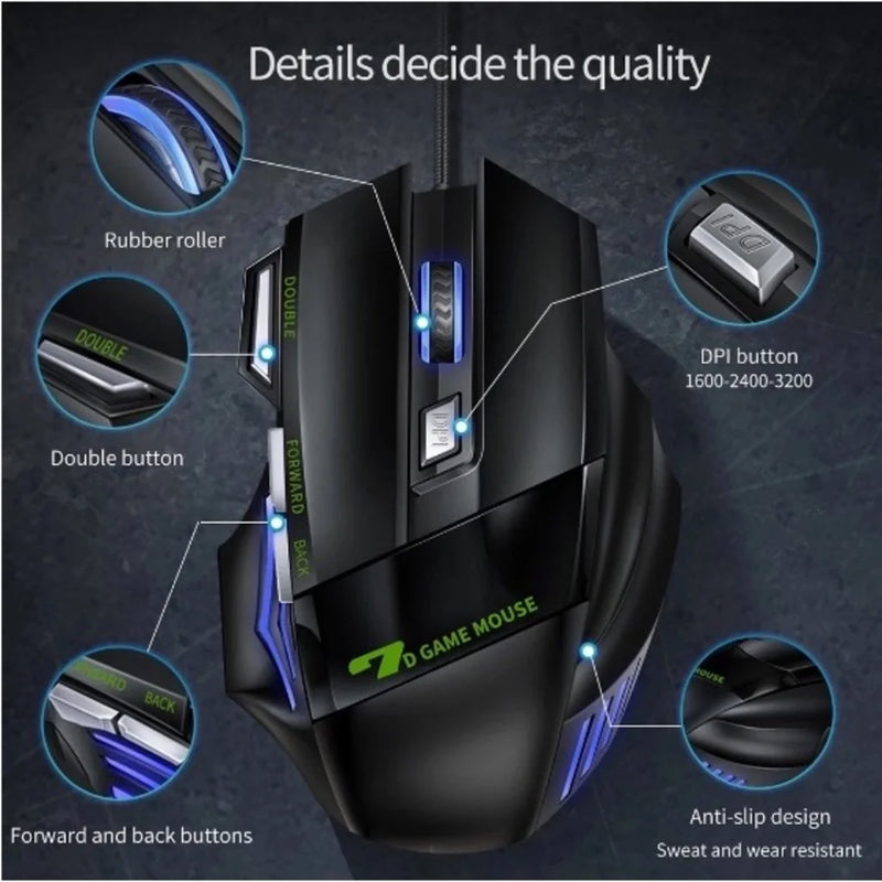 Mouse Gamer Laser X7 USB