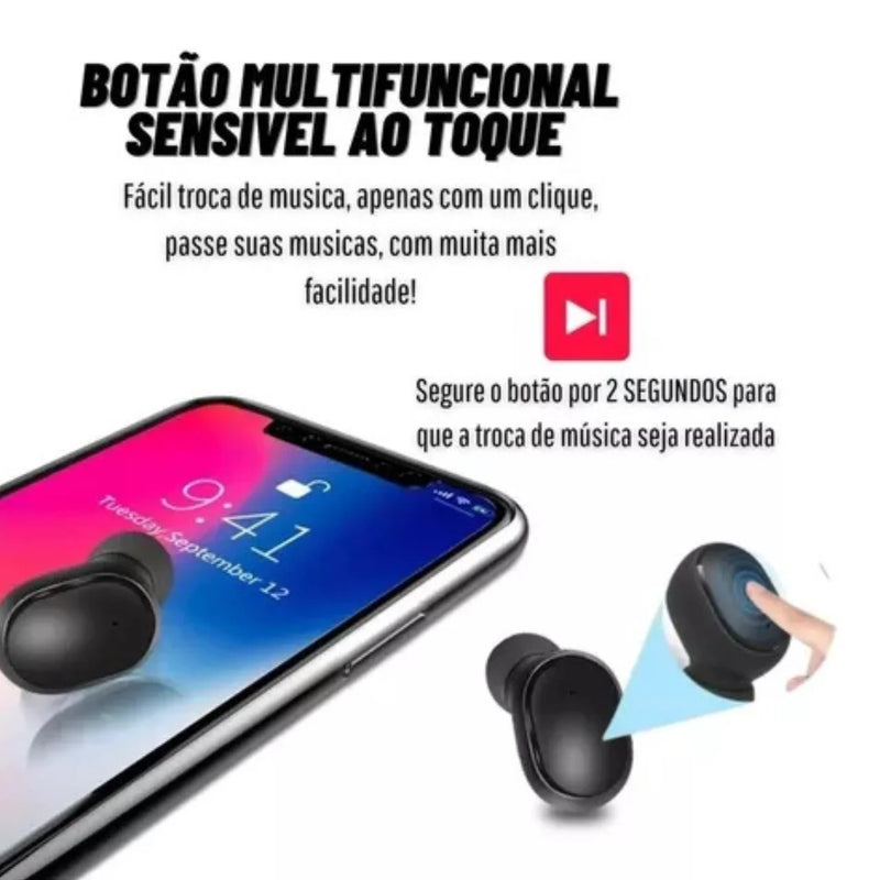 Fone de Ouvido Bluetooth AirDots 5.0