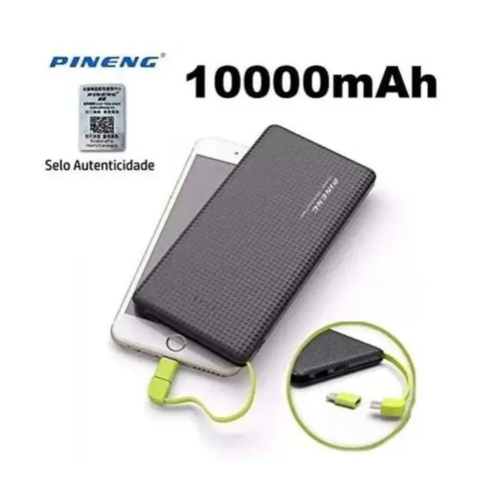 Power Bank Pineng 10.000mAh IPhone/V8 Portable Charger