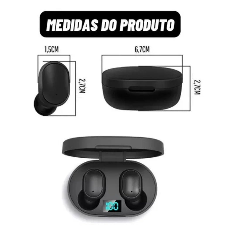 Fone de Ouvido Bluetooth AirDots 5.0