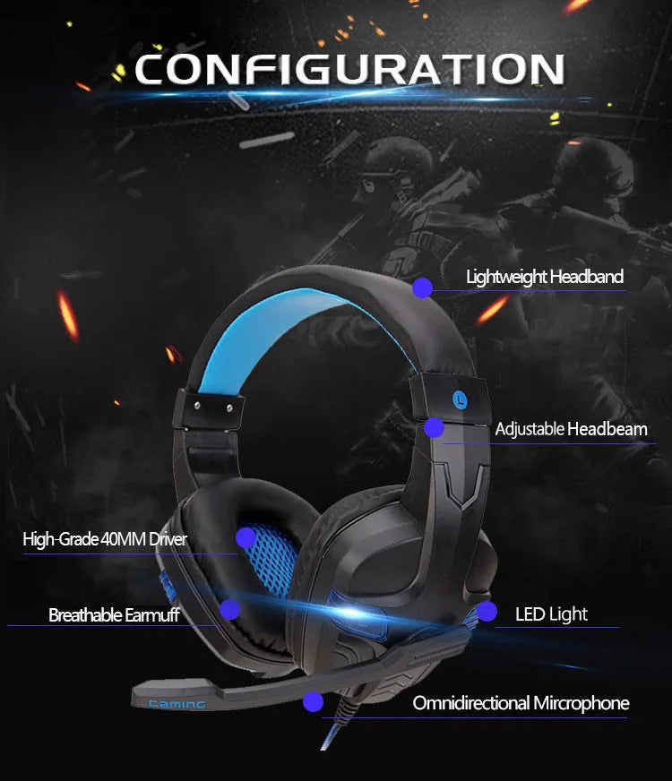 Headset Gamer Soyto SY860mv