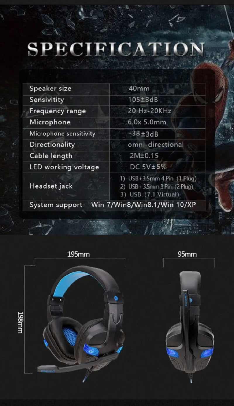 Headset Gamer Soyto SY860mv